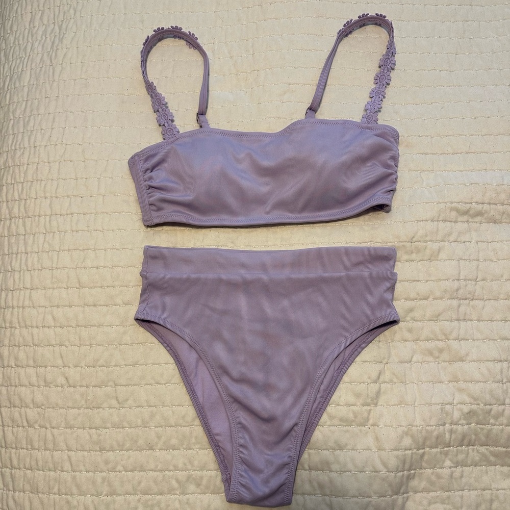 Xhilaration Purple High Wasted Bikini